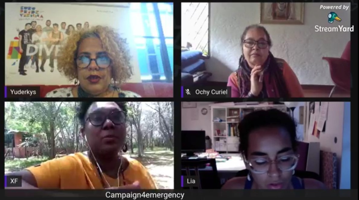 BATEPAPO 2 – Campaign4Emergency con Ochy Curiel y Xiomara Fortuna