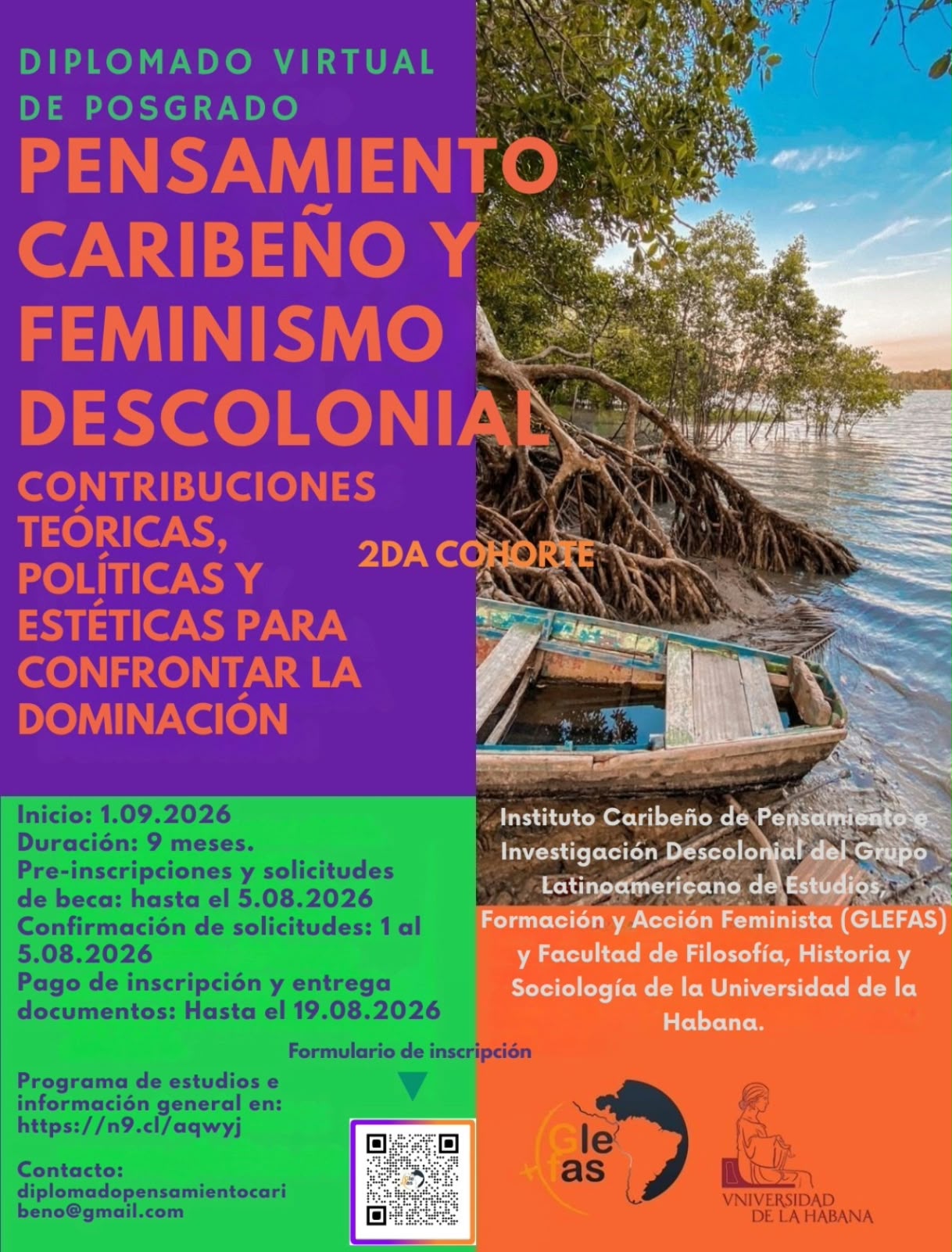 2DO COHORTE. DIPLOMADO VIRTUAL DE POSGRADO. PENSAMIENTO CARIBEÑO Y FEMINISMO DESCOLONIAL